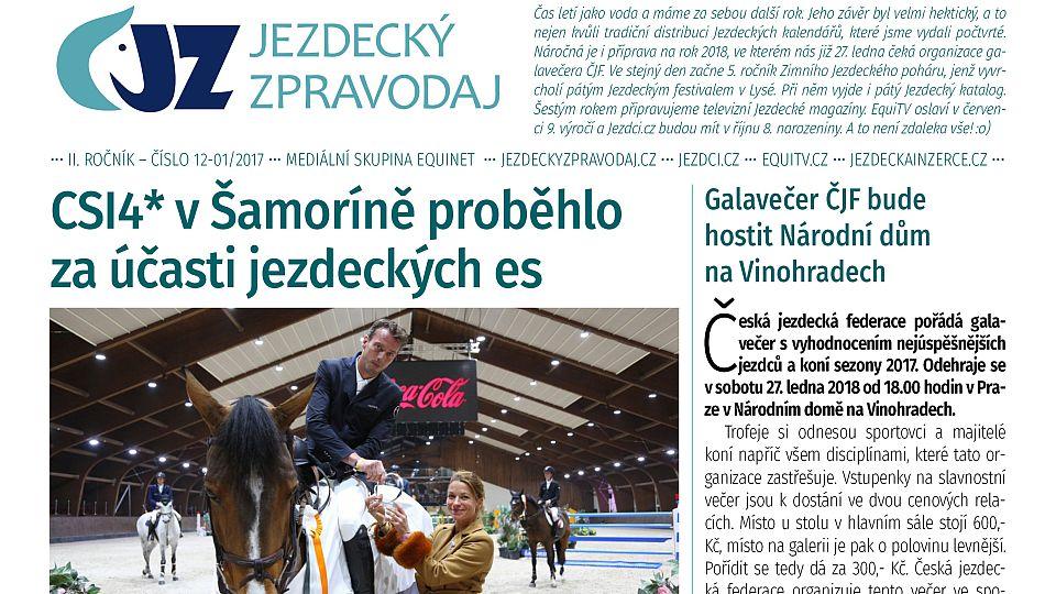 Dvanácté vydání Jezdeckého zpravodaje 2017 už brzy