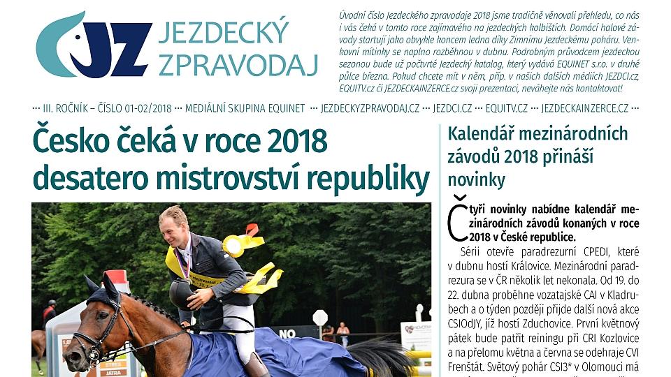 Přečtěte si lednový Jezdecký zpravodaj 2018