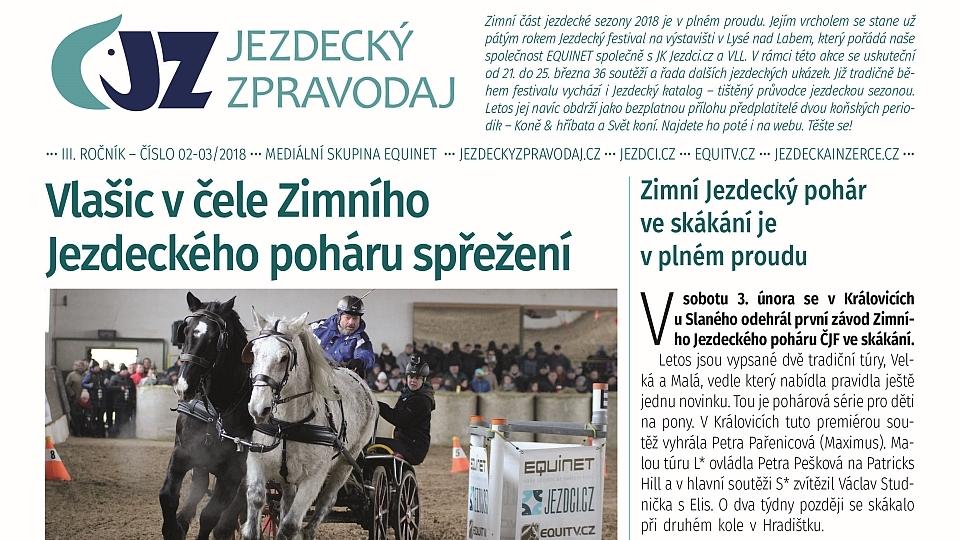 Přečtěte si únorový Jezdecký zpravodaj 2018