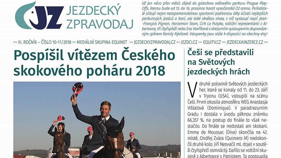 Přečtěte si říjnový Jezdecký zpravodaj 2018