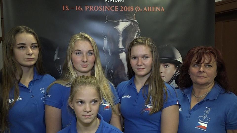 S Andreou Videnkovou o voltiži při Prague PlayOffs