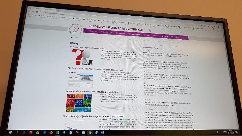 ČJF představuje novinky v systému JIS pro rok 2019