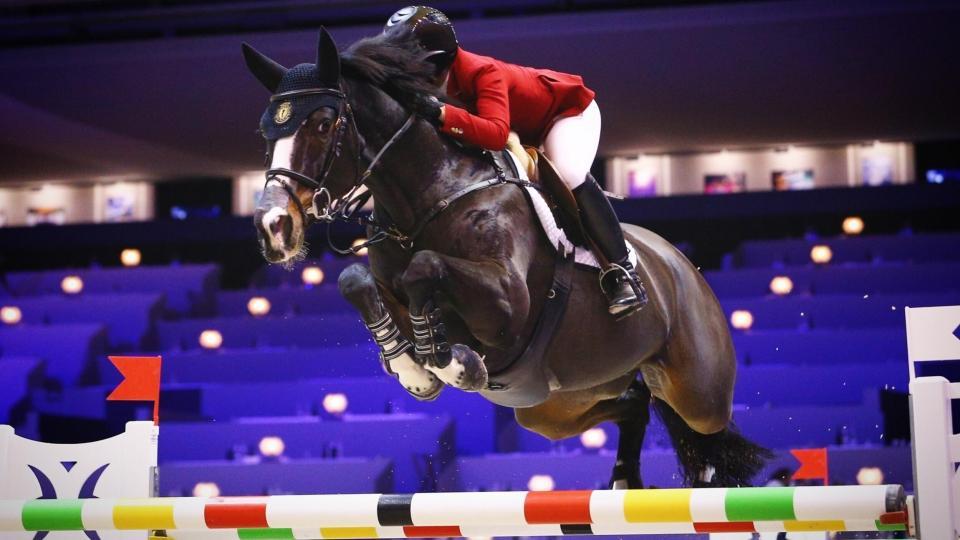 De Moussac na stupních vítězů GP při CSI Salzburg
