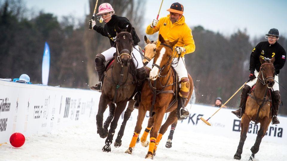 Pardubice zažily Taxis Snow Polo. Na ledové ploše to bylo úplně poprvé
