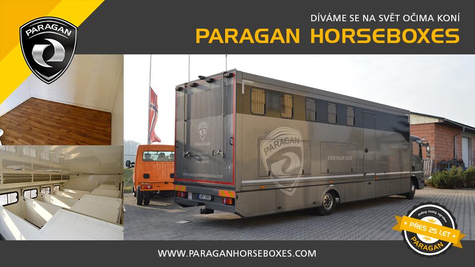 Paragan Centaur až pro pět koní. Komfortní cestování nejen na závody