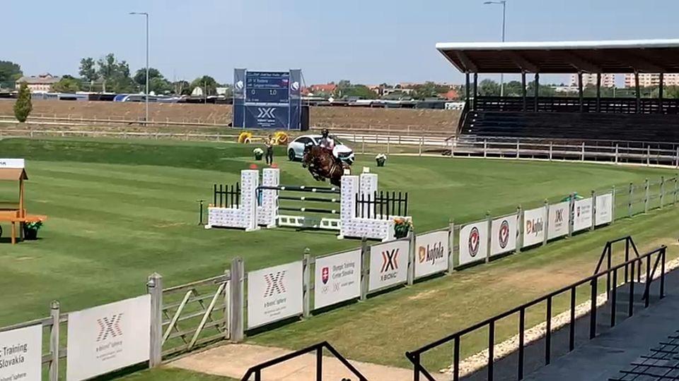 Tretera s Gangsterem byl osmý v kvalifikaci na GP při CSI3* v Šamoríně
