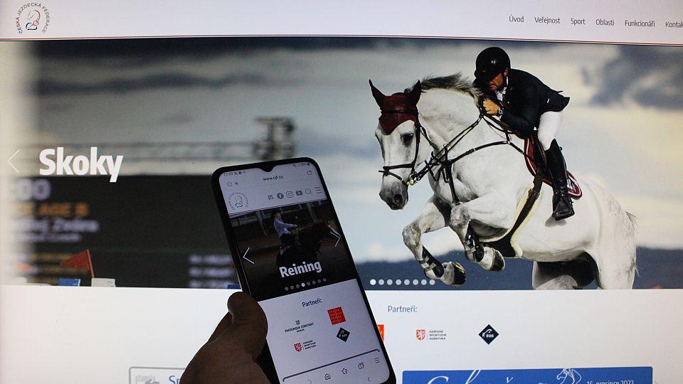 Česká jezdecká federace má nový web. Základ zůstal velmi podobný