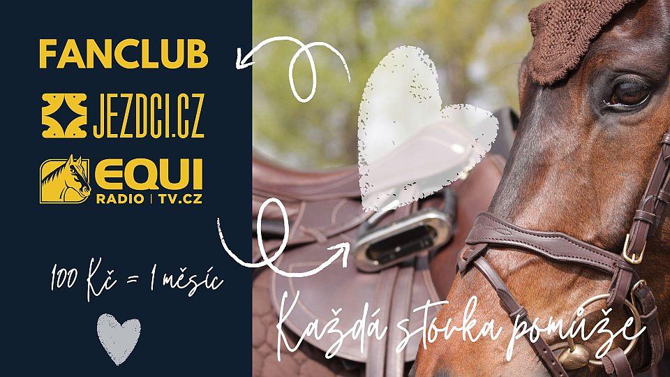 Každá stovka pomůže: Podpořte nás členstvím ve fanclubu Jezdci.cz a EquiTV