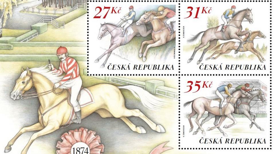 Velká pardubická se vrací na známky. Pošta připomene 150 let od Fantoma