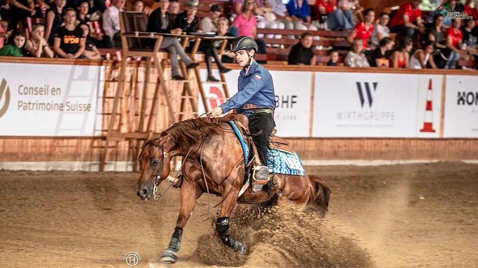Nicolas Pavel přivezl z MS v reiningu desáté místo v juniorské kategorii