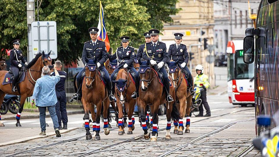 Obrazem: Brno opět hostilo mezinárodní šampionát policistů v jízdě na koni
