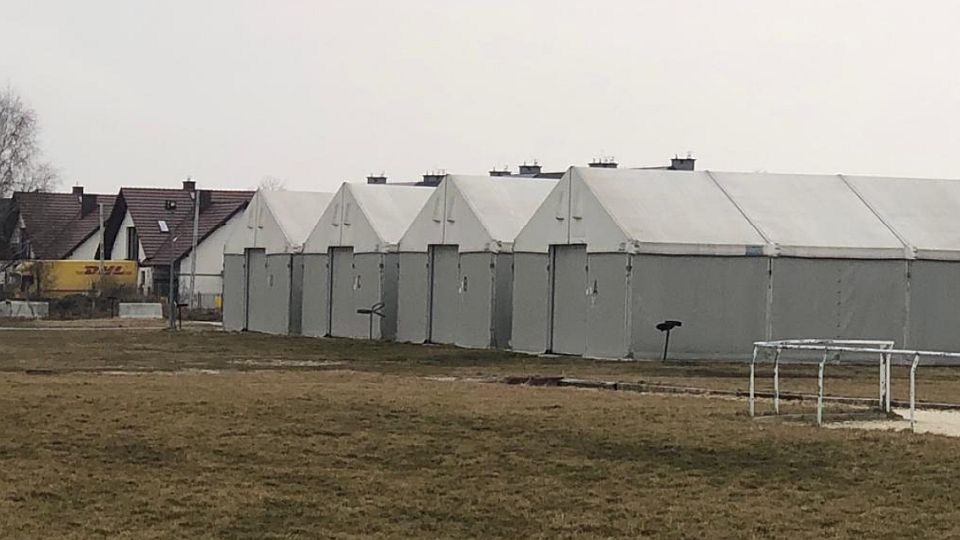 Materiální pomoc pro koně na Ukrajině. Malé balíky sena, pilin a krmiv