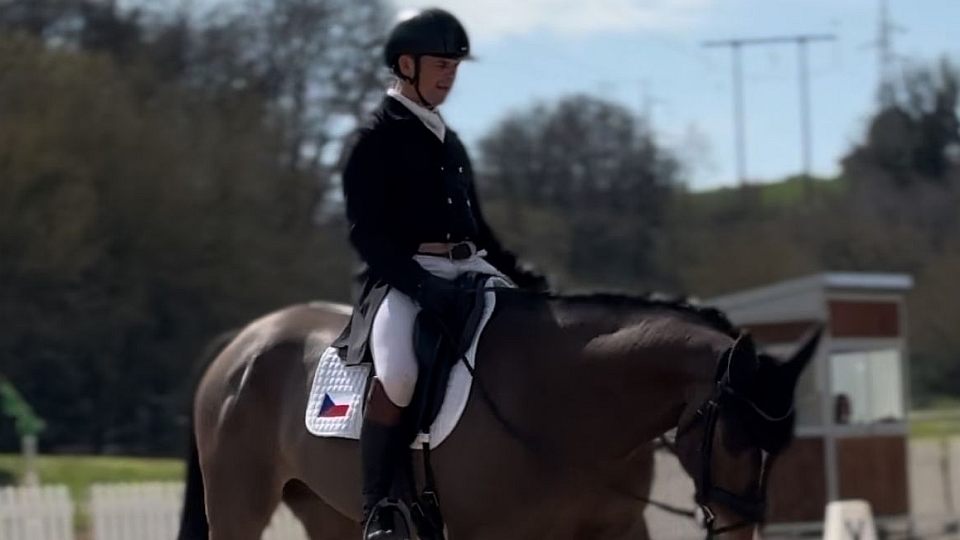 Abík se účastní CCIO4* v italském Montelibretti. V drezuře obdržel 59,780 %