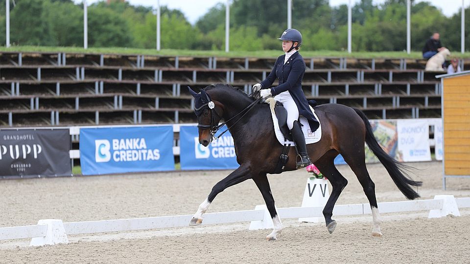 Johana Vášáryová v soutěži juniorů při CDI v Olomouci zůstává neporažena