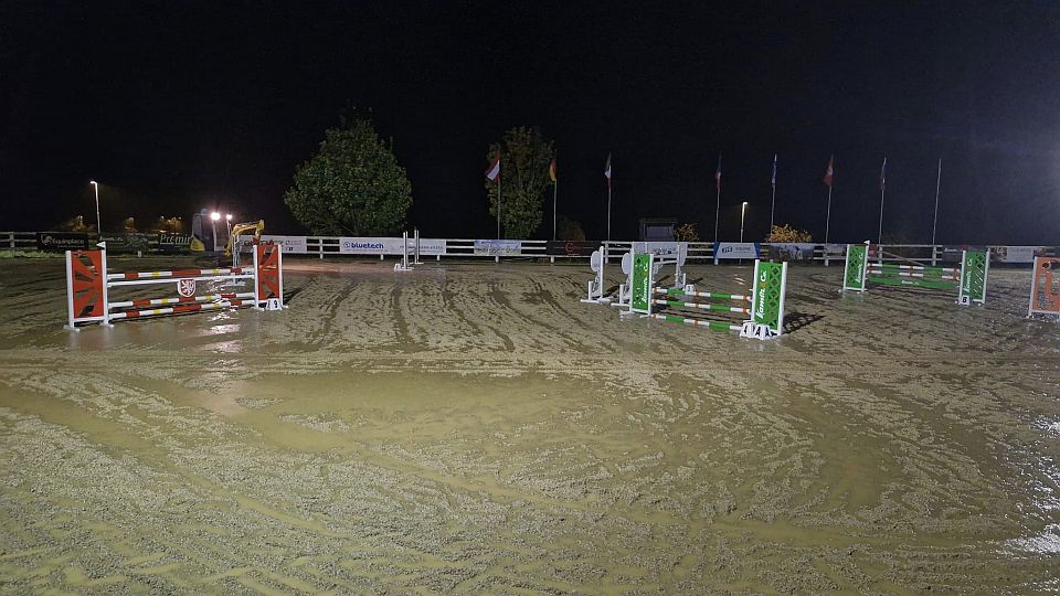 Trunda je v CCI3*-S Borová 2024 po drezuře třetí. Areál se chystá na sobotu
