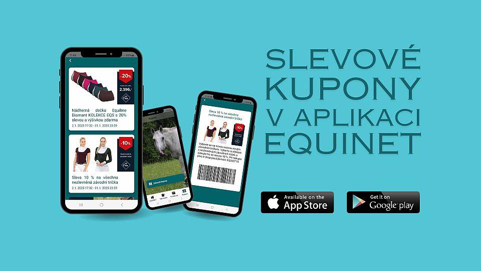 Využijte výrazných slev prostřednictvím kuponů v aplikaci EQUINET 01/2025