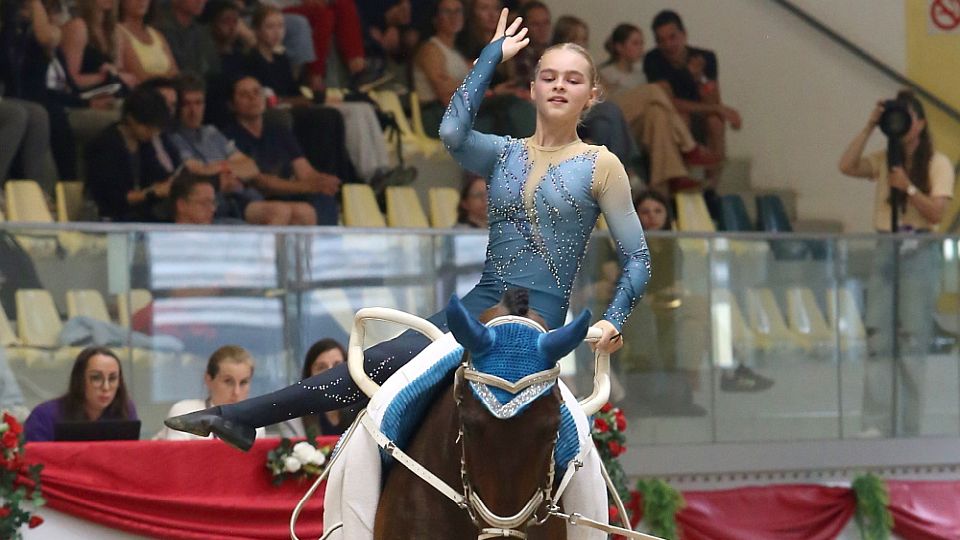 Na MS ve voltiži si z juniorek polepšila ve free testu Magdaléna Vybíralová