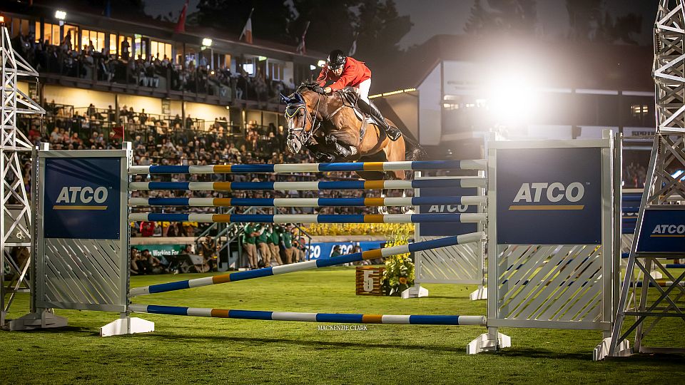 Václav Staněk byl ve Spruce Meadows první v Six Bar, skočil 213 centimetrů