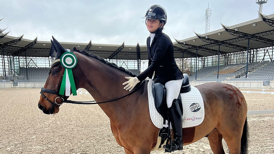 Jasmína Vášáryová skončila v neděli při Aachen Dressage Youngstars čtvrtá